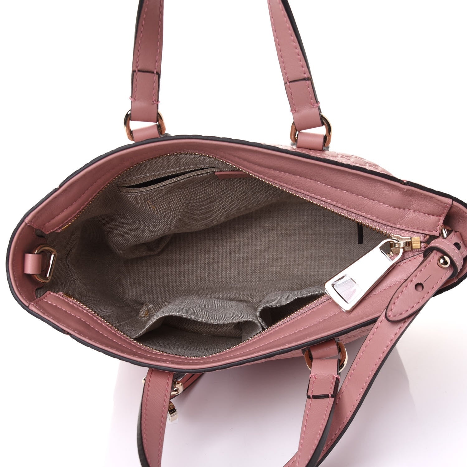 Gucci Microguccissima Small Bree Tote Soft Pink 8 of 12