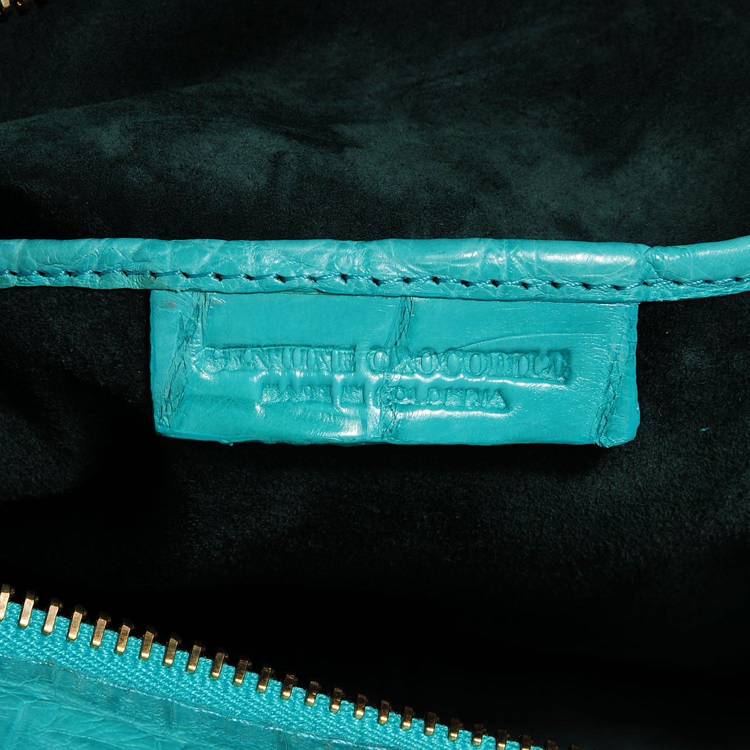 Nancy Gonzalez Crocodile Tote Turquoise 6 of 7
