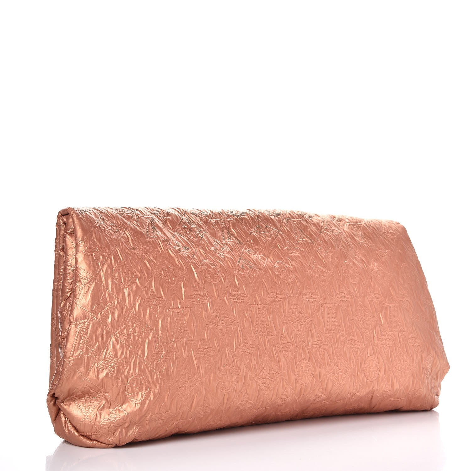 Louis Vuitton Jacquard Quilted Monogram Limelight Clutch GM Rose Gold 3 of 8