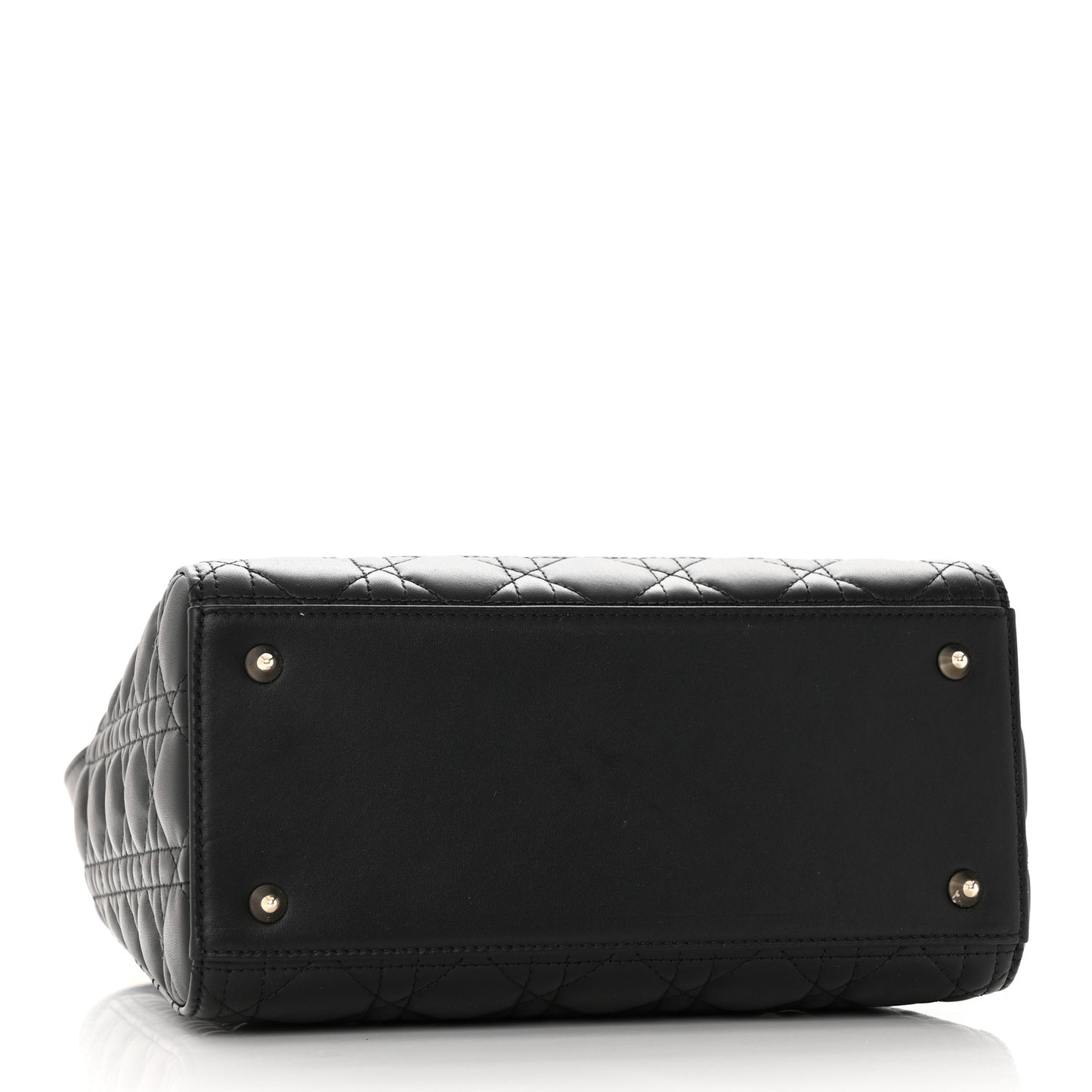 Lambskin Cannage Medium Lady Dior Black