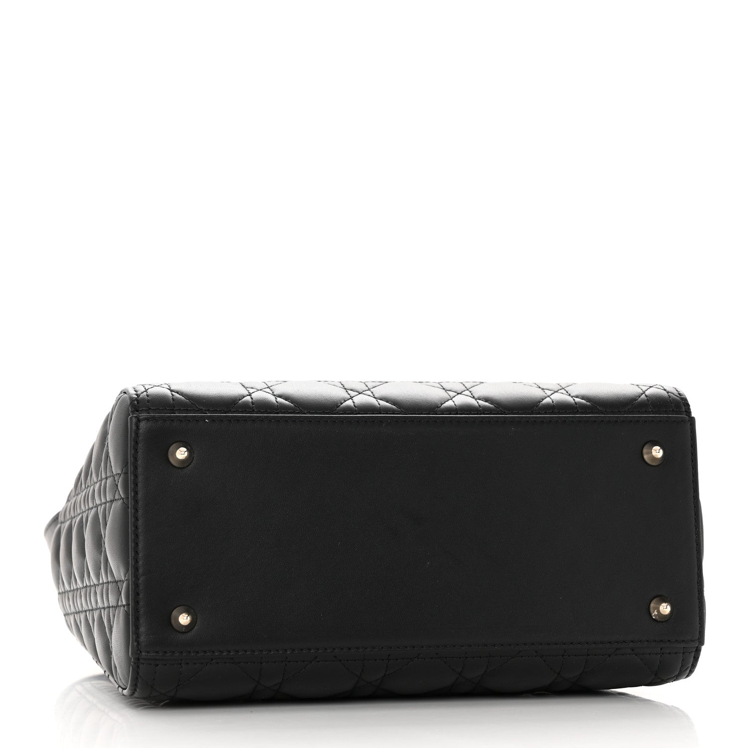 Christian Dior Lambskin Cannage Medium Lady Dior Black 4 of 15