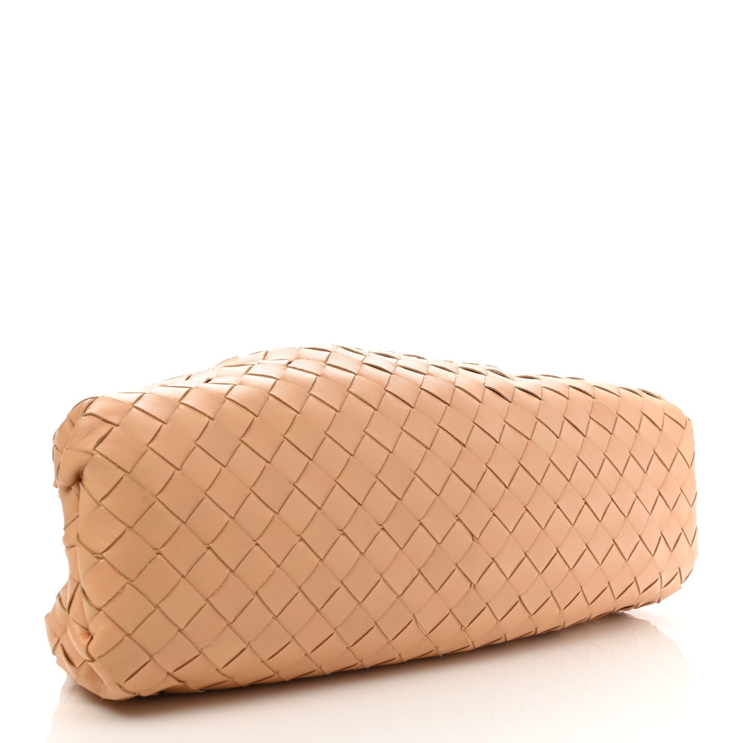 Nappa Maxi Intrecciato The Pouch Oversized Clutch Almond