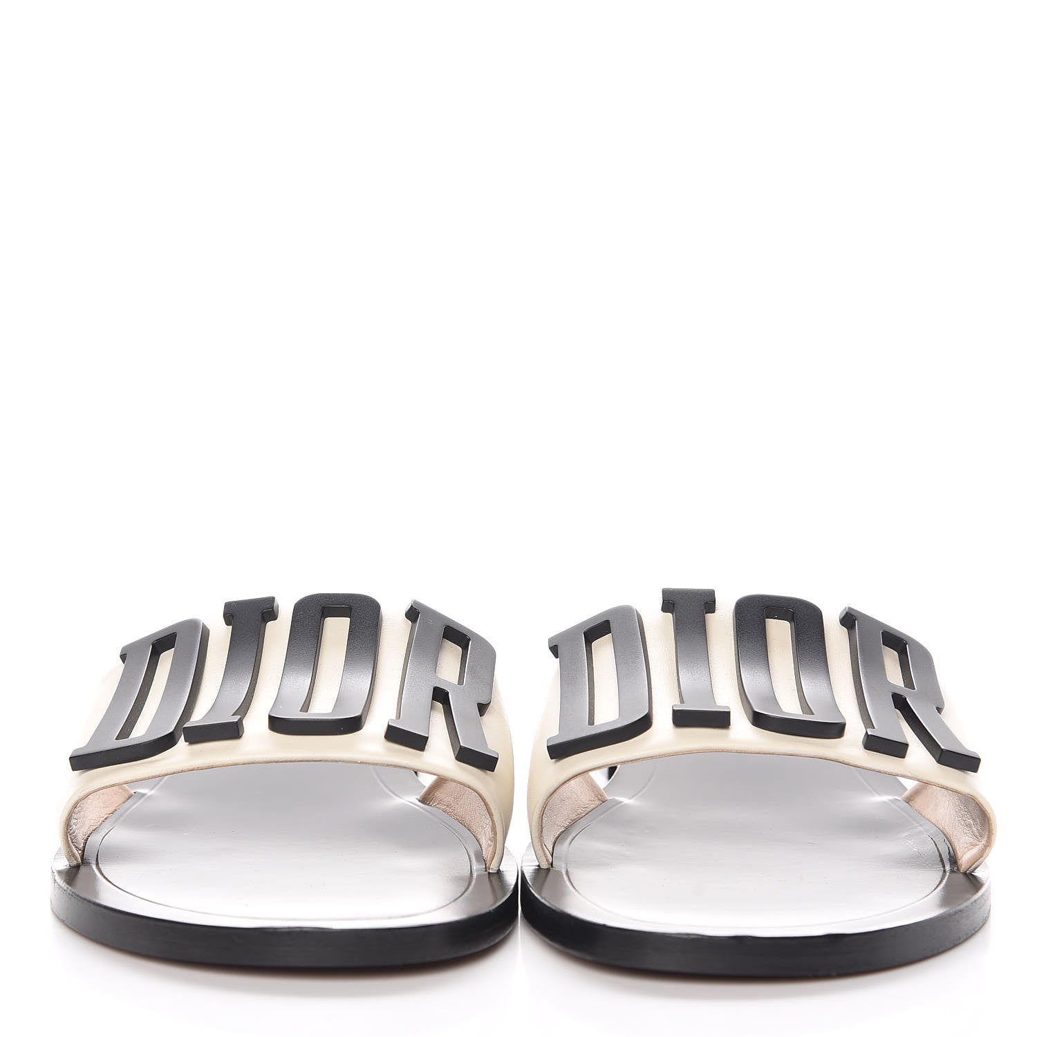 Christian Dior Calfskin Dio(r)evolution 10mm Slide Sandals 40 Off White 2 of 10