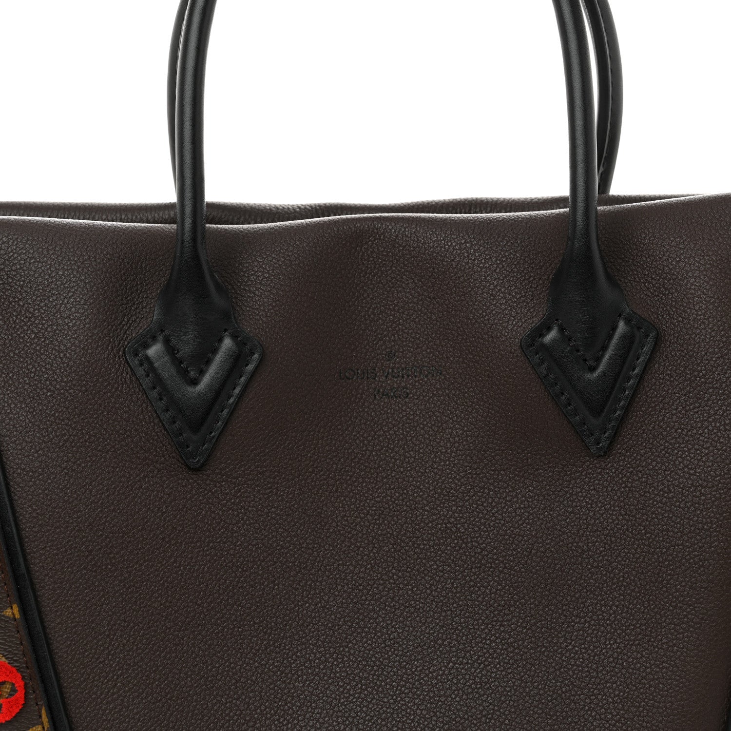 Louis Vuitton Veau Cachemire Tote W PM Chocolate 7 of 11