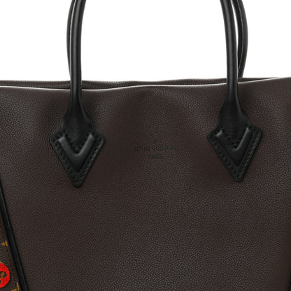 Louis Vuitton Veau Cachemire Tote W PM Chocolate 7 of 11