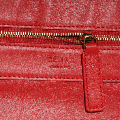 Celine Leather Horizontal Bi-Cabas Red Camel 7 of 8