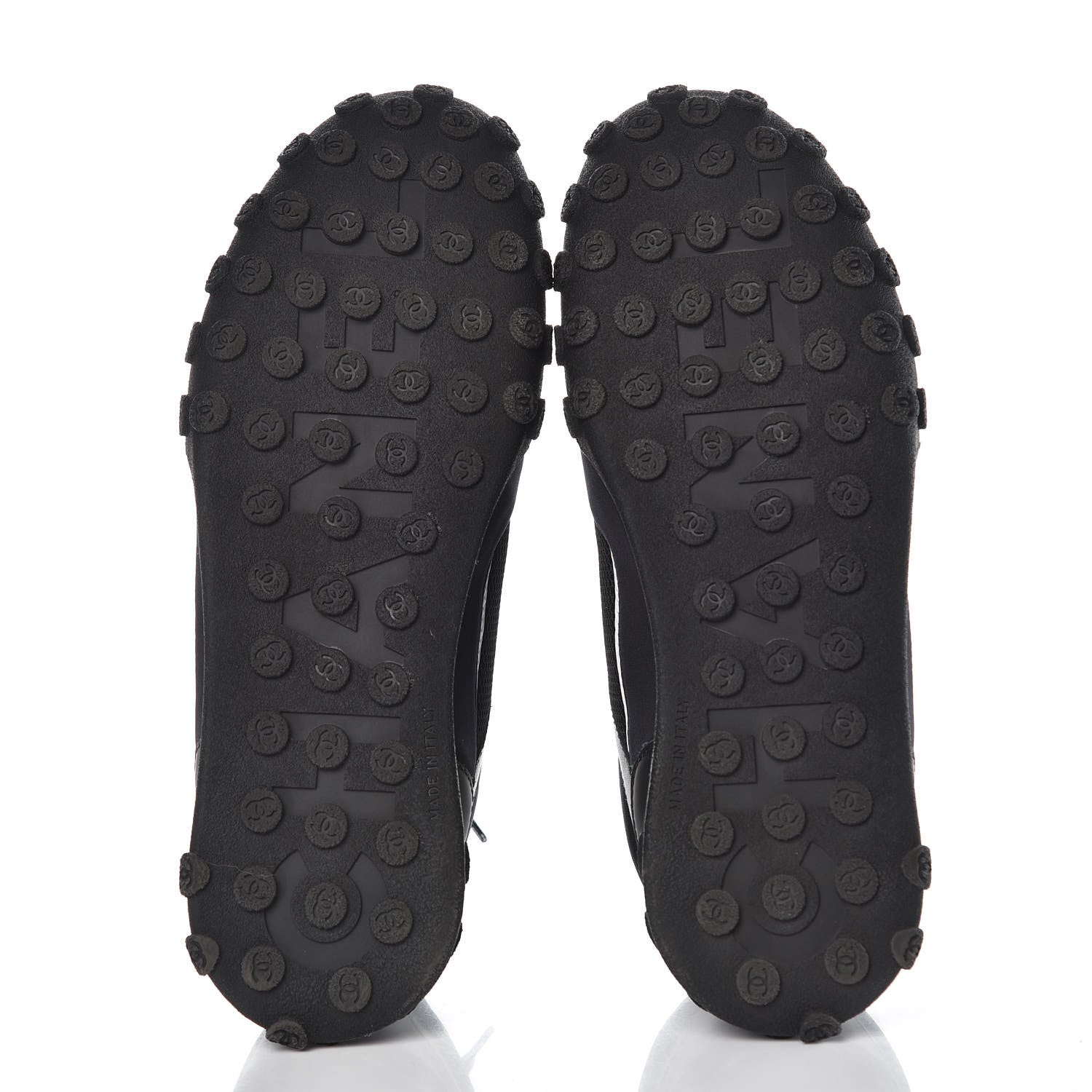 Chanel Calfskin Mesh Sneakers 38.5 Black 5 of 8