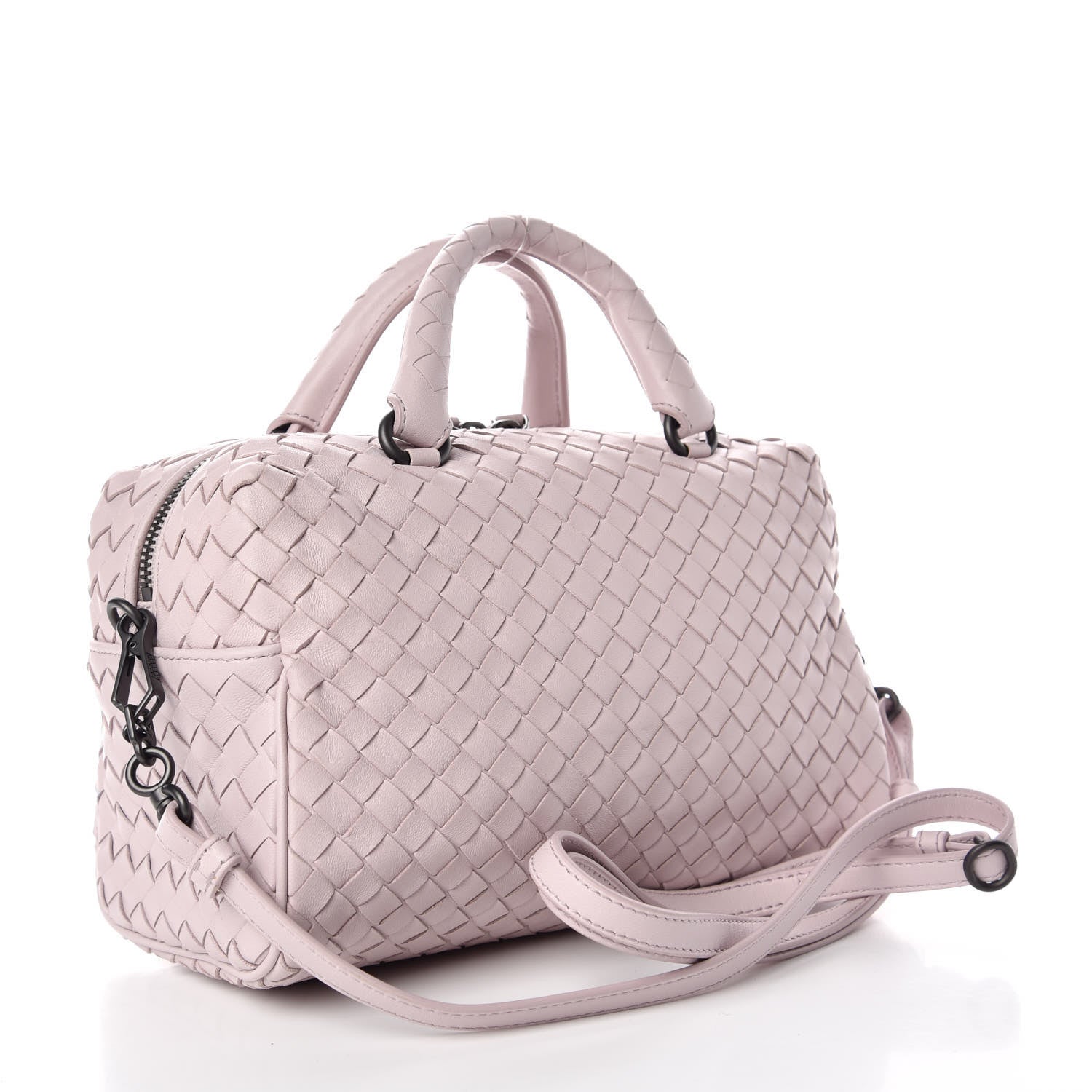 Bottega Veneta Nappa Intrecciato Mini Boston Antique Rose 3 of 12