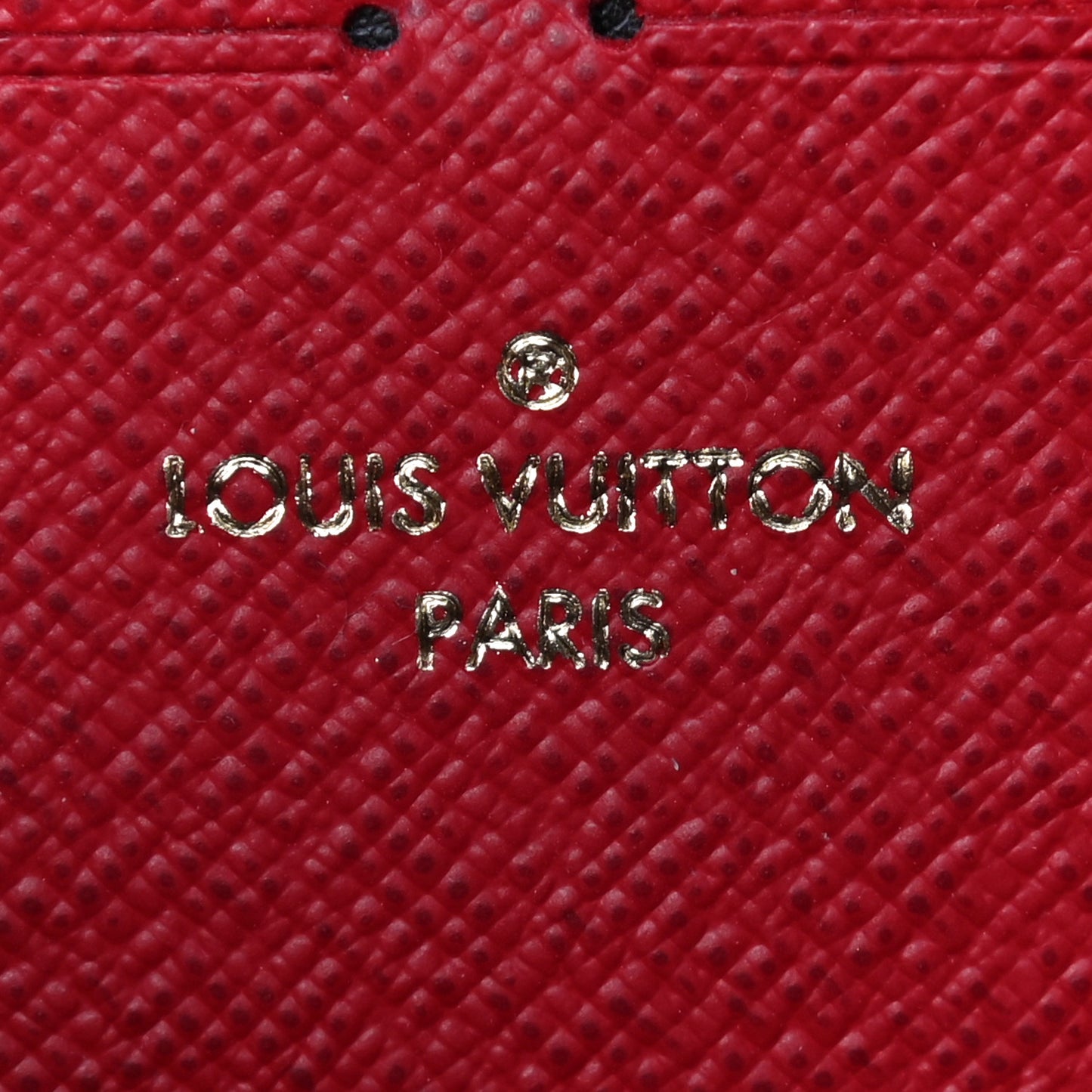Damier Ebene Clemence Wallet Cherry