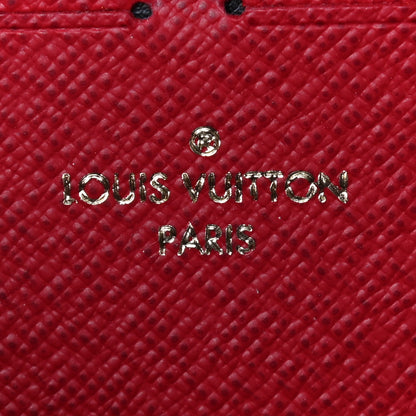 Louis Vuitton Damier Ebene Clemence Wallet Cherry 6 of 11