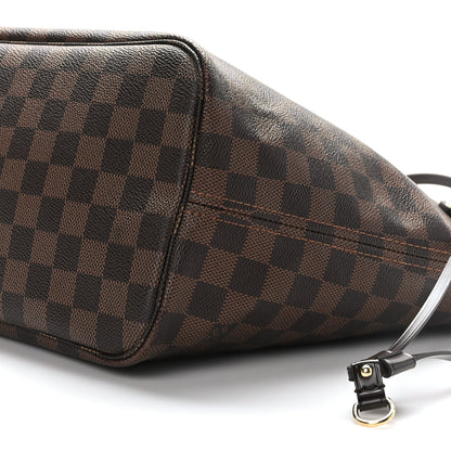 Louis Vuitton Damier Ebene Neo Neverfull MM Rose Ballerine 8 of 9