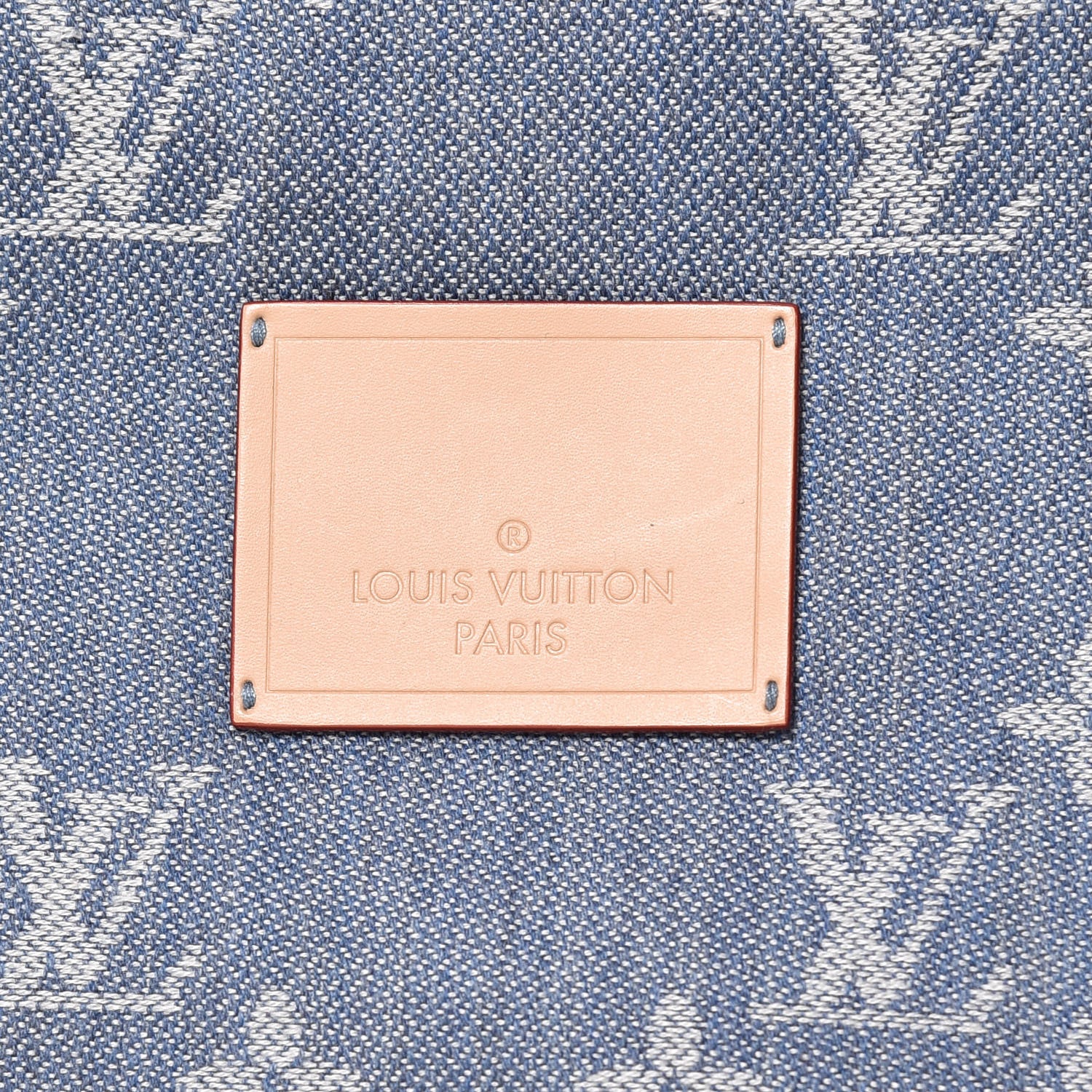 Louis Vuitton Cashmere Silk Steamer Shawl Blue 4 of 4