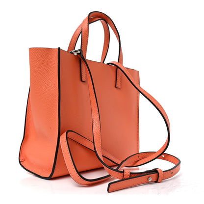 Marc Jacobs Calfskin Mini Grind Tote Bag Orange 3 of 9