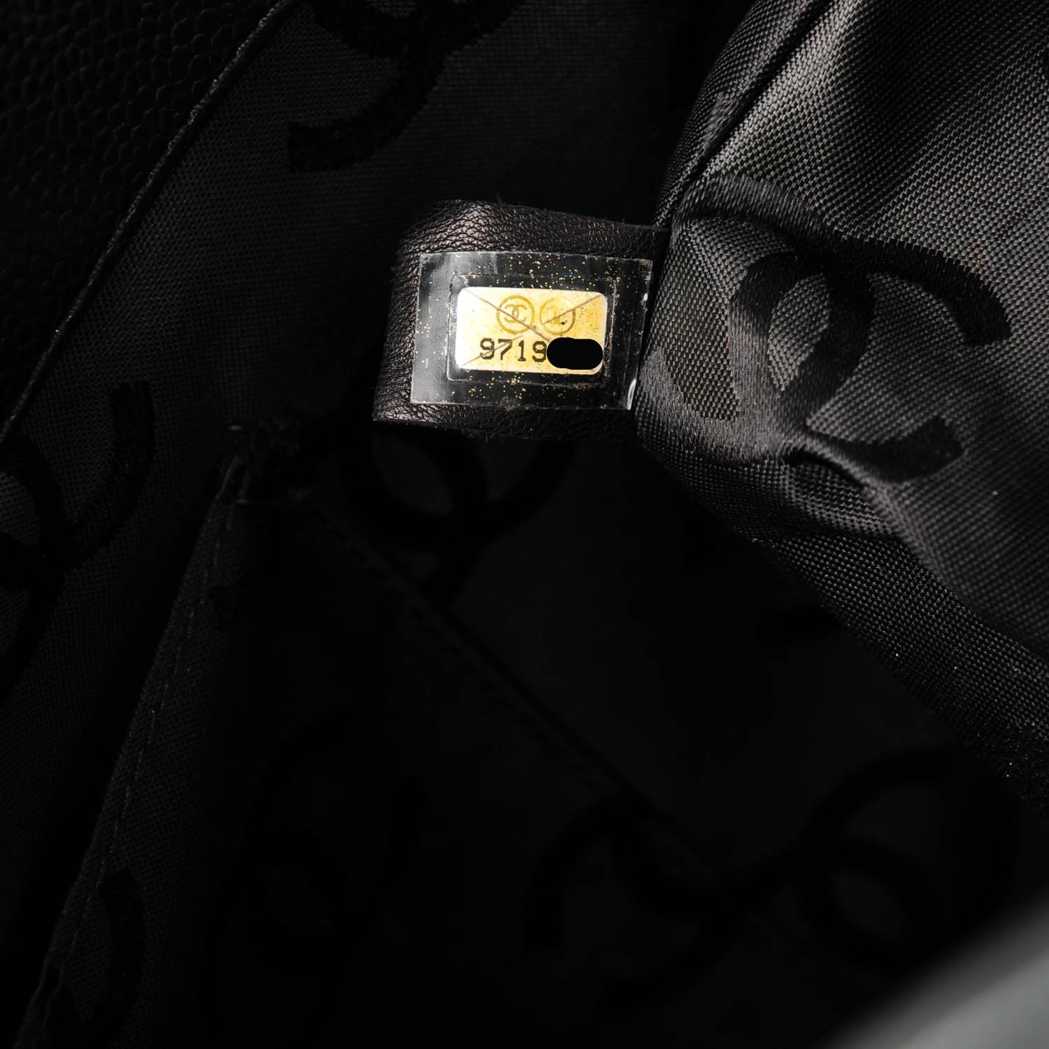 Chanel Caviar CC Tote Black 7 of 7