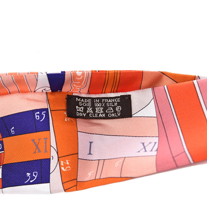 Hermes Silk Astrologie Nouvelle Twilly Corail Ultraviolet Terracotta 3 of 4