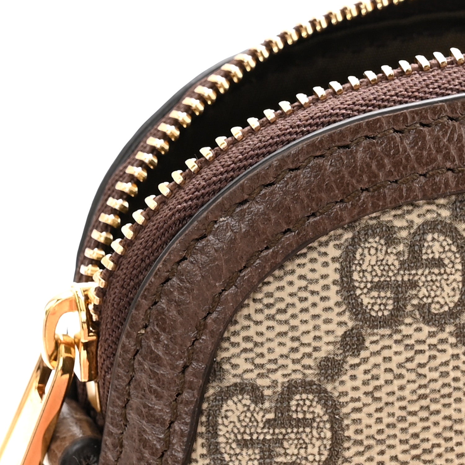 Gucci GG Supreme Monogram Web Ophidia Dome Key Pouch Beige New Acero 8 of 9