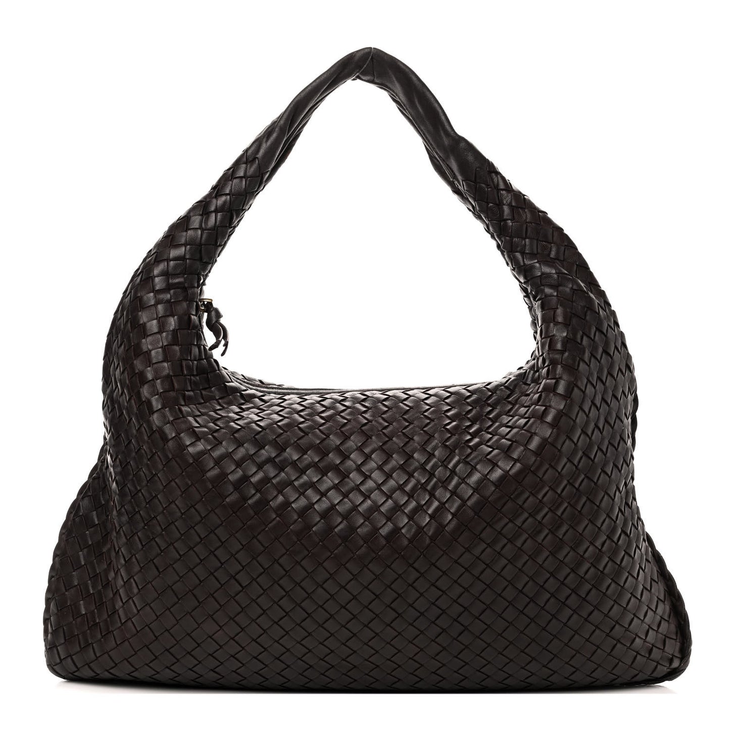 Nappa Intrecciato Large Veneta Hobo Ebano