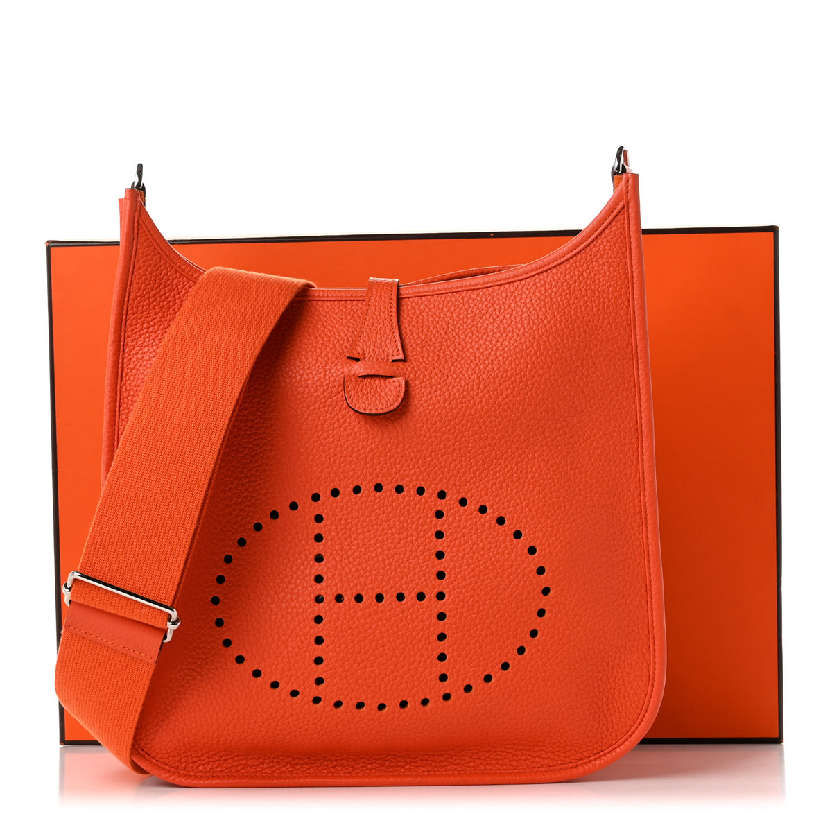 Hermes Taurillon Clemence Evelyne III PM Feu 11 of 11