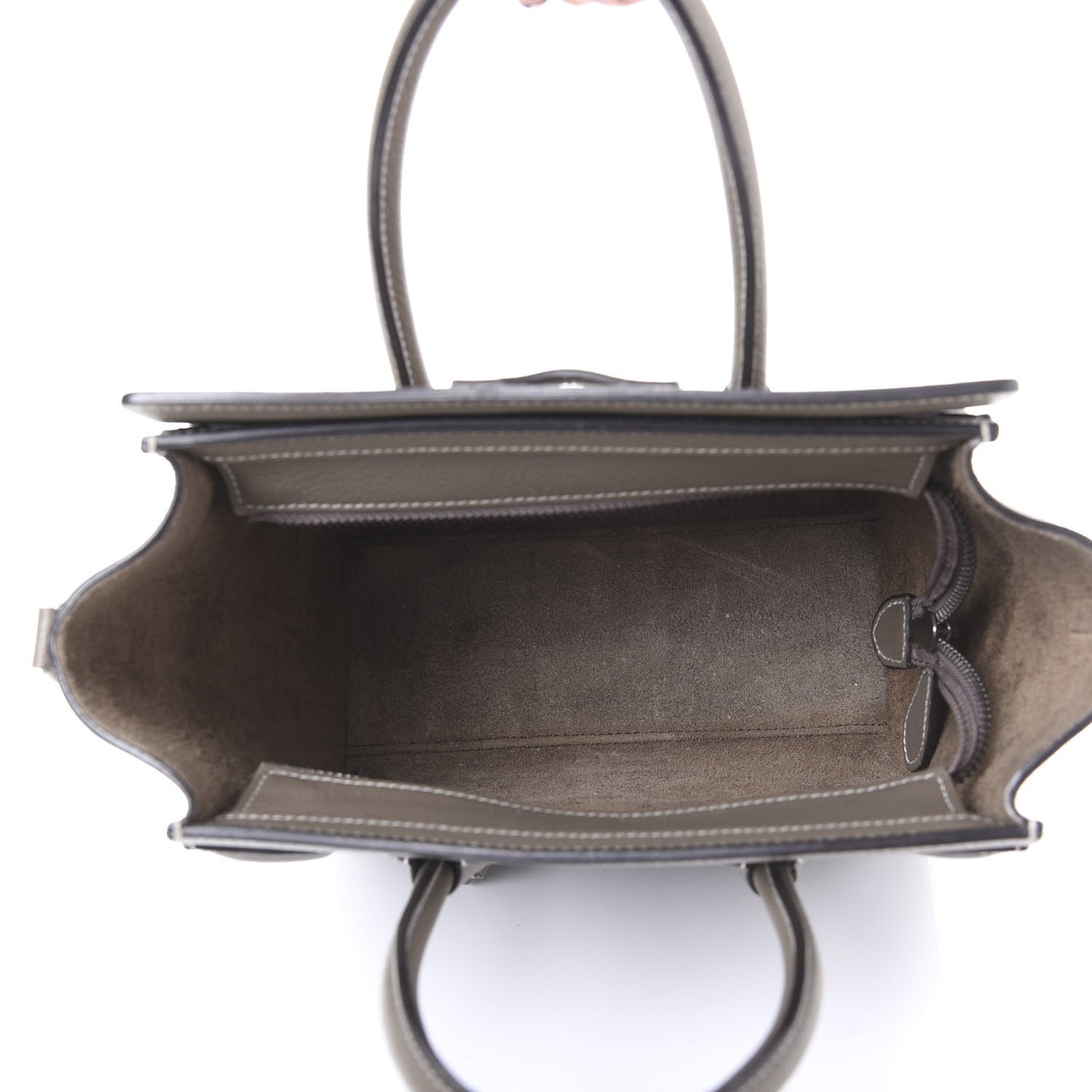 Drummed Calfskin Nano Luggage Souris