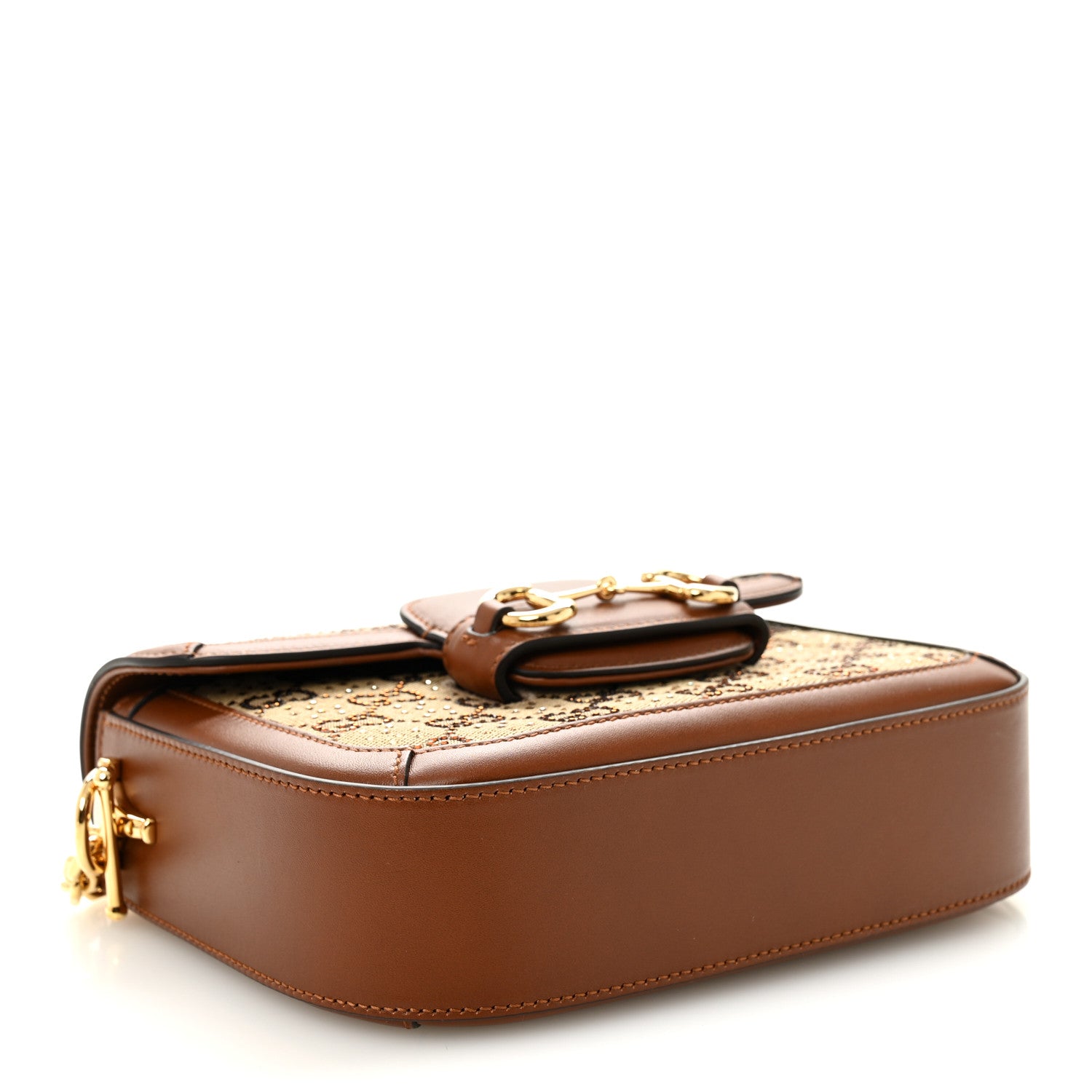 Gucci New Canvas Charisma Calfskin Crystal GG Monogram Mini