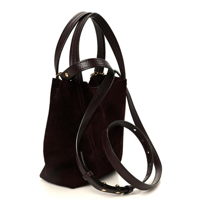 Chloe Suede Small Spin Tote Deep Violine 3 of 11