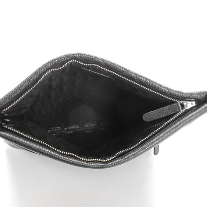 Chanel Caviar Quilted CC Beauty Clutch Black 5 of 8