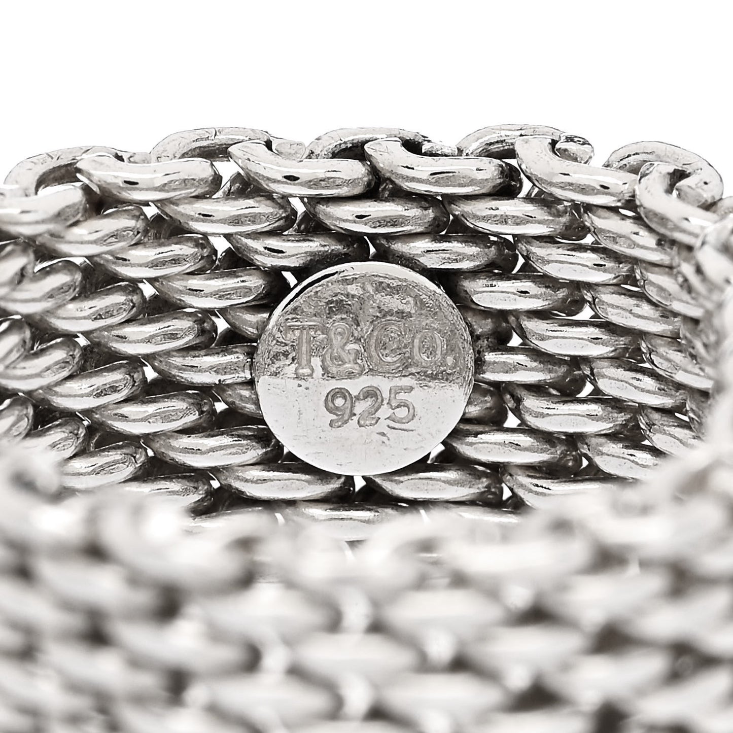Sterling Silver Somerset Mesh Ring 59 8.75