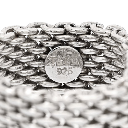 Tiffany Sterling Silver Somerset Mesh Ring 59 8.75 4 of 4