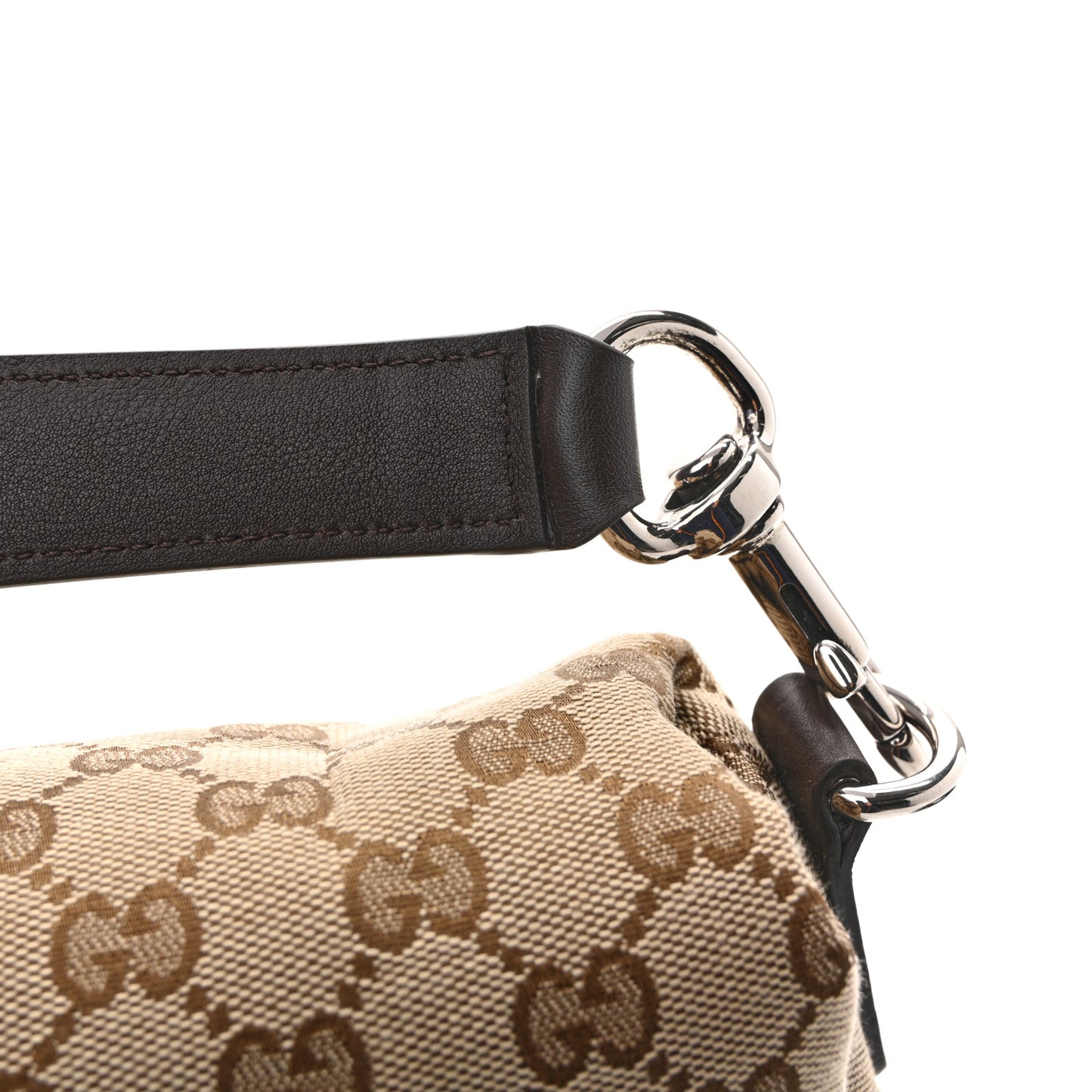 GG Monogram Large Crossbody Bag Dark Brown