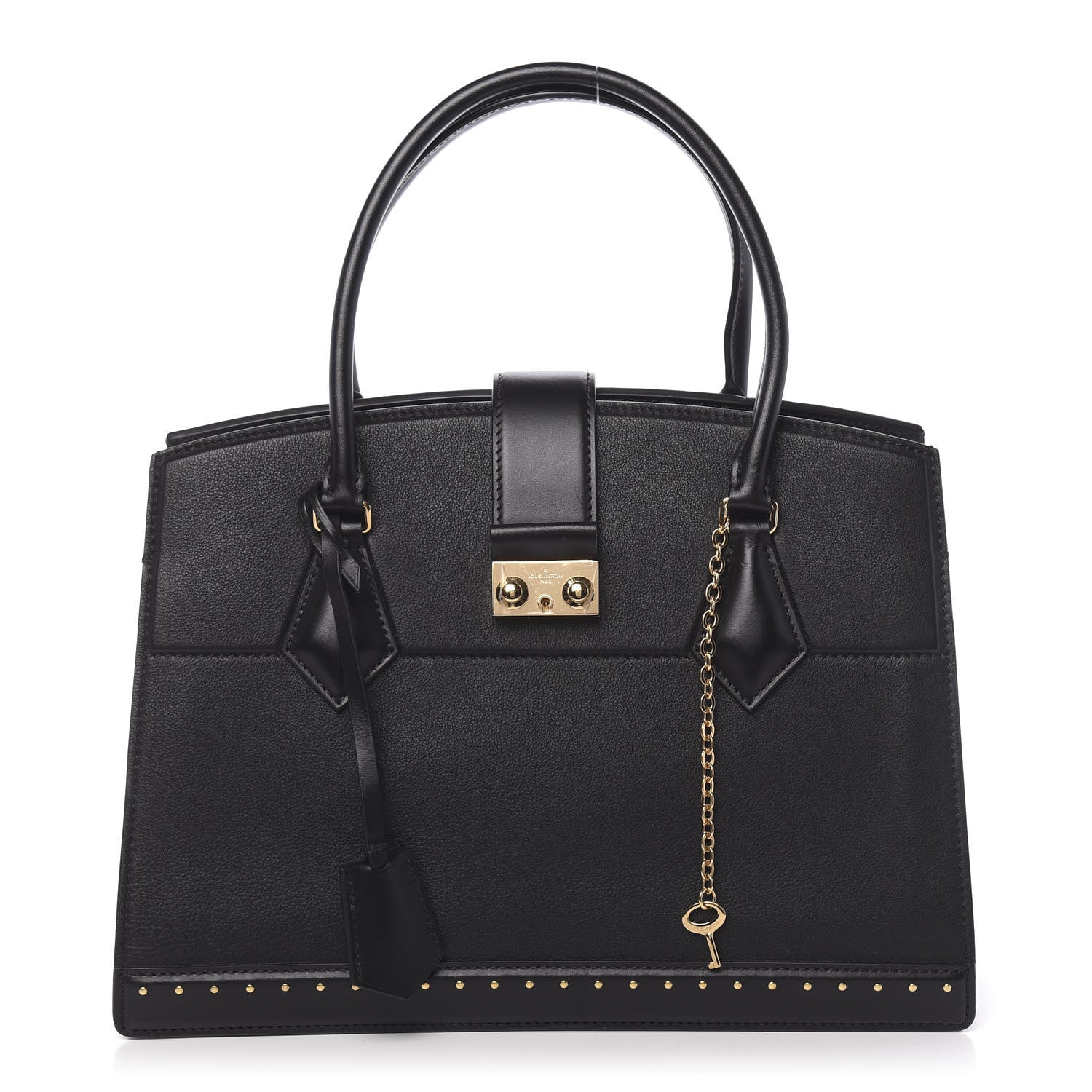 Louis Vuitton Taurillon Cour Marly MM Black 1 of 9
