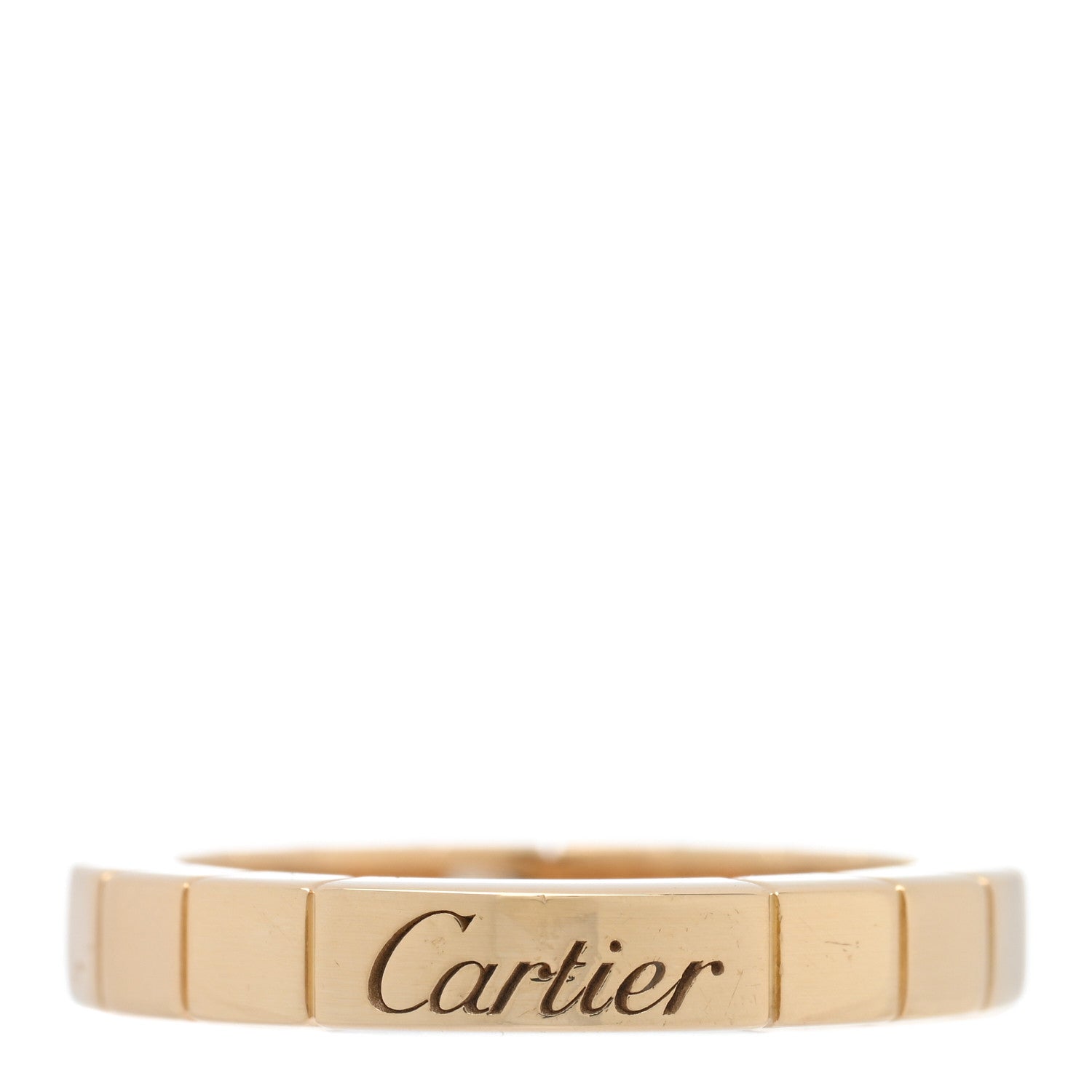 Cartier 18K Yellow Gold Diamond Lanieres Ring 48 4.5 3 of 4