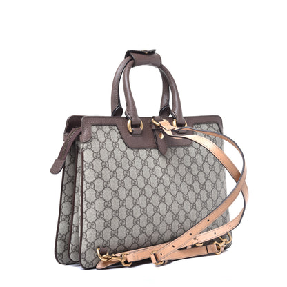 Gucci GG Supreme Monogram Web Ophidia Convertible Backpack Beige New Acero 3 of 9