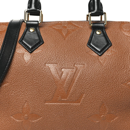 Louis Vuitton Empreinte Monogram Giant Wild At Heart Speedy Bandouliere 25 Caramel 7 of 9