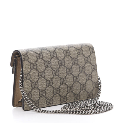 Gucci GG Supreme Monogram Super Mini Dionysus Shoulder Bag Taupe 3 of 11