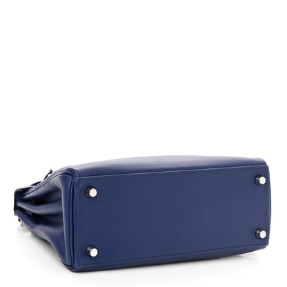 Hermes Swift Kelly Retourne 25 Bleu Saphir 4 of 12