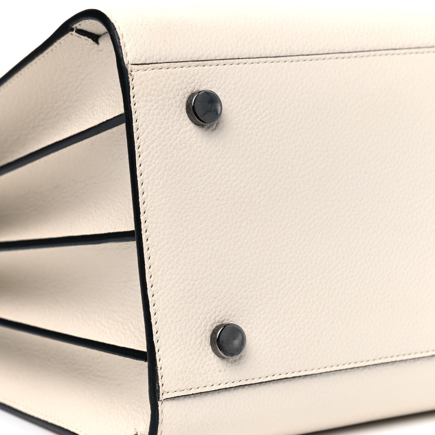 Grained Calfskin Small Sac De Jour Dove Porcellana Black