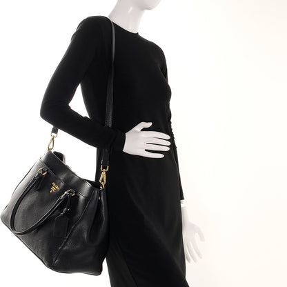 Prada Vitello Daino Tote Nero Black 11 of 21