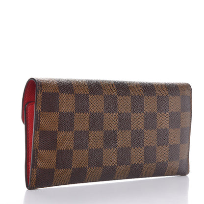 Louis Vuitton Damier Ebene Josephine Wallet Red 3 of 7