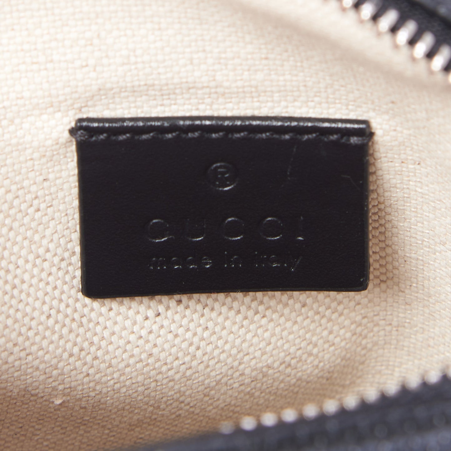 Calfskin GG Tennis Embossed Mini Double Zip Messenger Bag Black