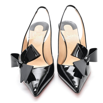 Christian Louboutin Patent Clare Nodo 80 Pumps 38 Black 3 of 9