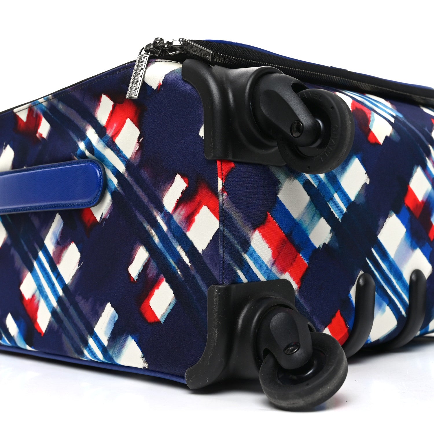 Chanel Nylon Airline Printed Coco Case Trolley Blue Red White 9 of 10