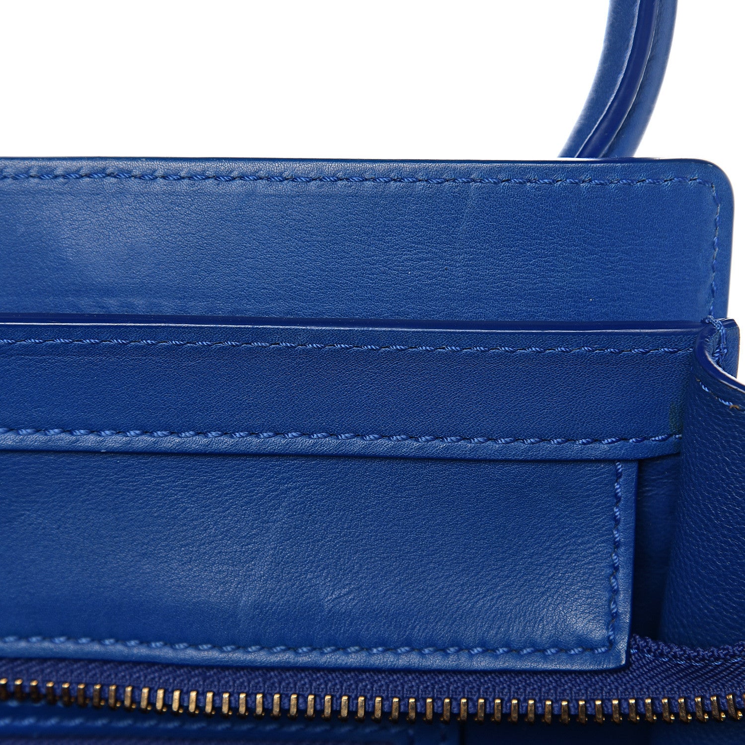 Celine Smooth Calfskin Micro Luggage Royal Blue 6 of 14