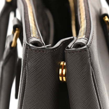 Prada Saffiano Lux Large Galleria Double Zip Tote Grafite 10 of 11