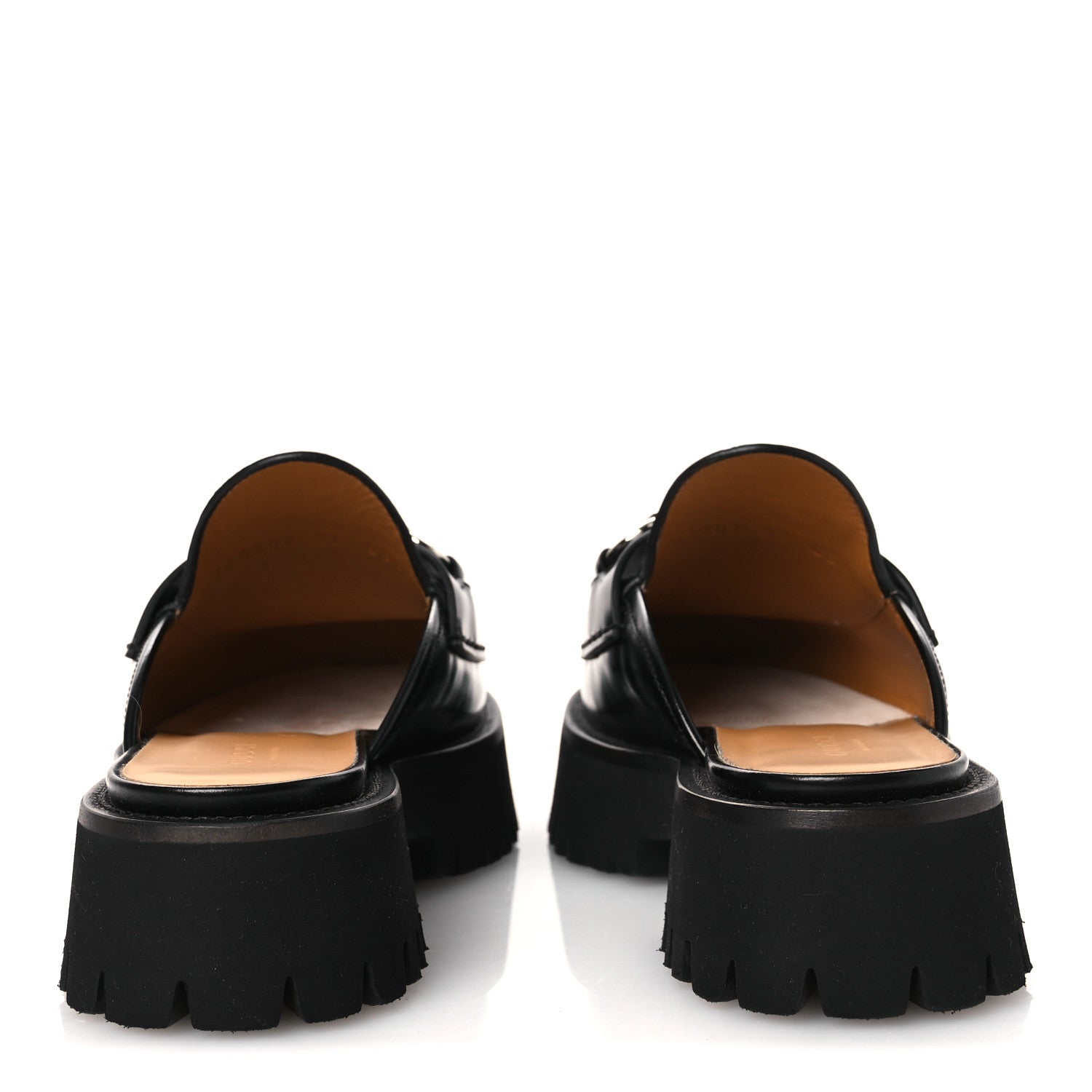 Gucci Cordovan Lux Womens Sylke Horsebit Platform Mules 37 Black 6 of 12