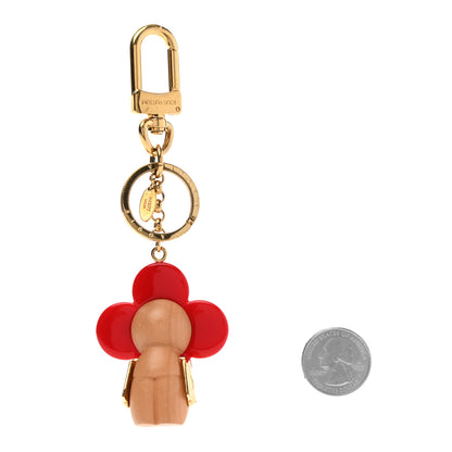 Louis Vuitton Resin Wood Vivienne Bag Charm Red 2 of 7