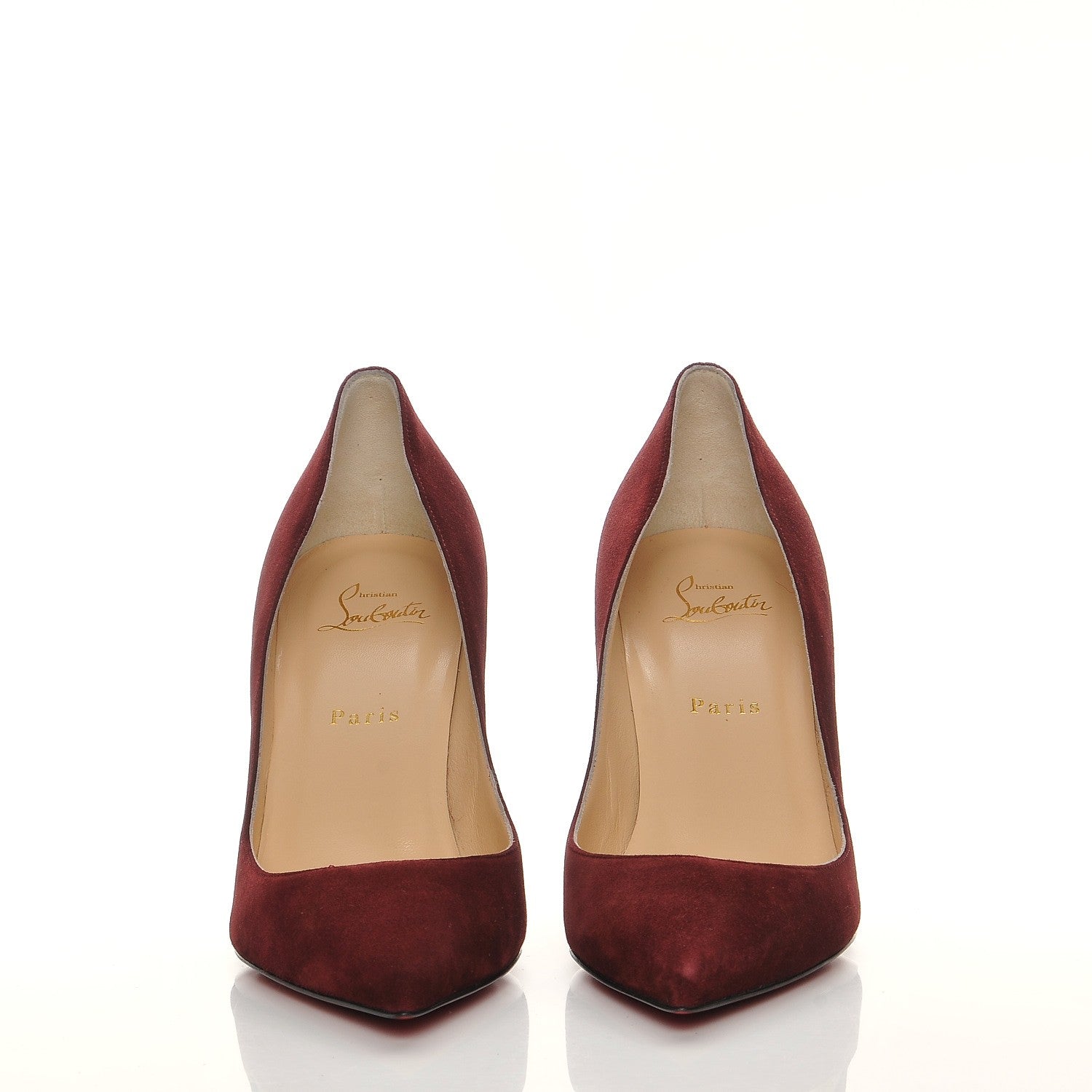 Christian Louboutin Suede Apostrophy 85 Pumps 39.5 Orthodoxe 2 of 9