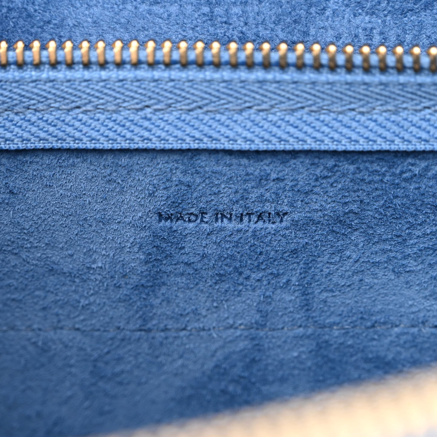 Grained Calfskin Nano Belt Bag Azure