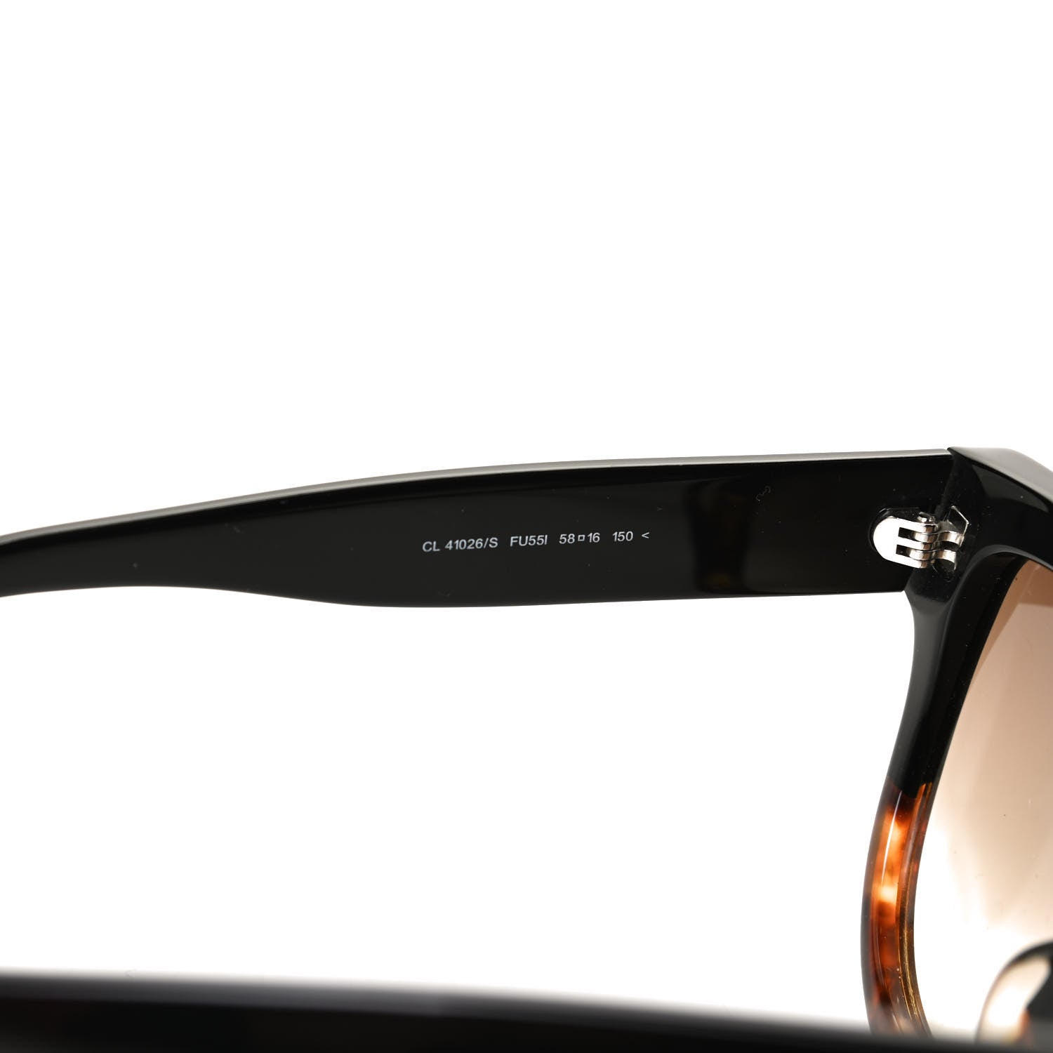 Celine Shadow Sunglasses CL 41026/S Black Havana 5 of 7