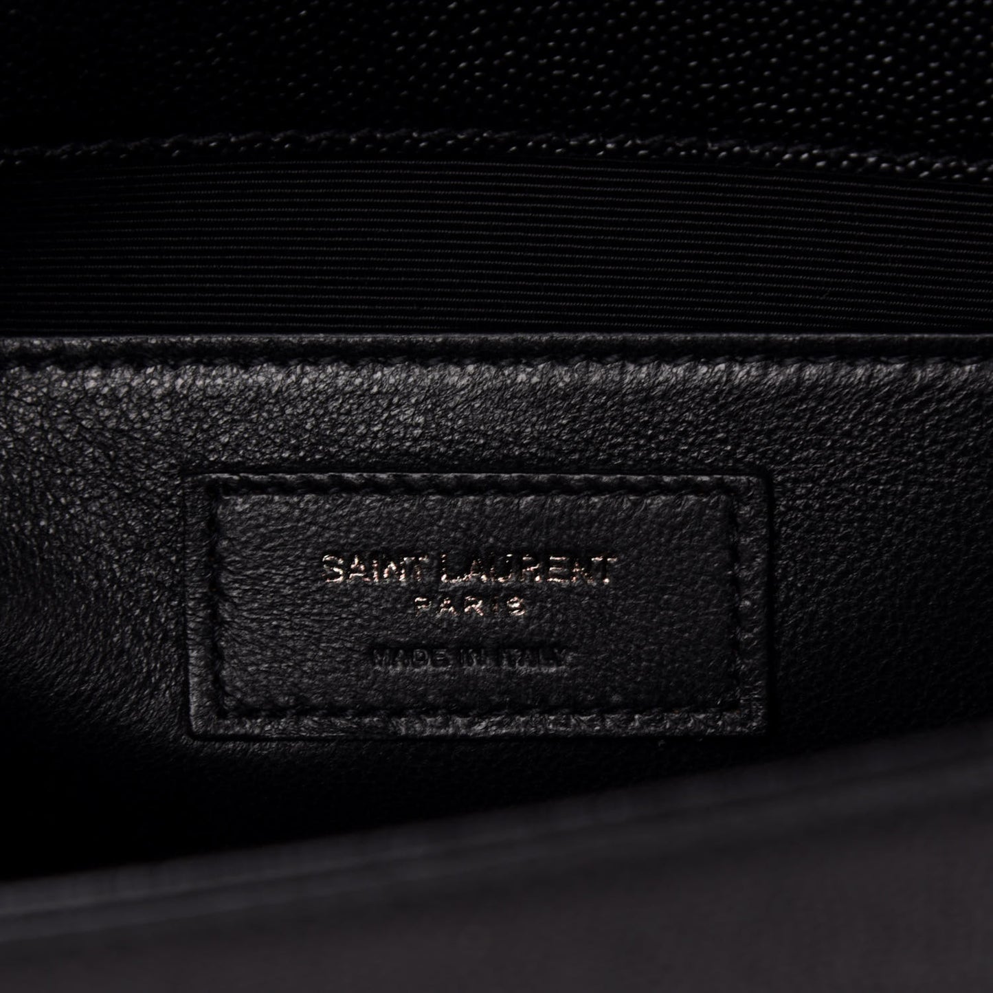 Grain De Poudre Medium Classic Monogram Kate Satchel Black