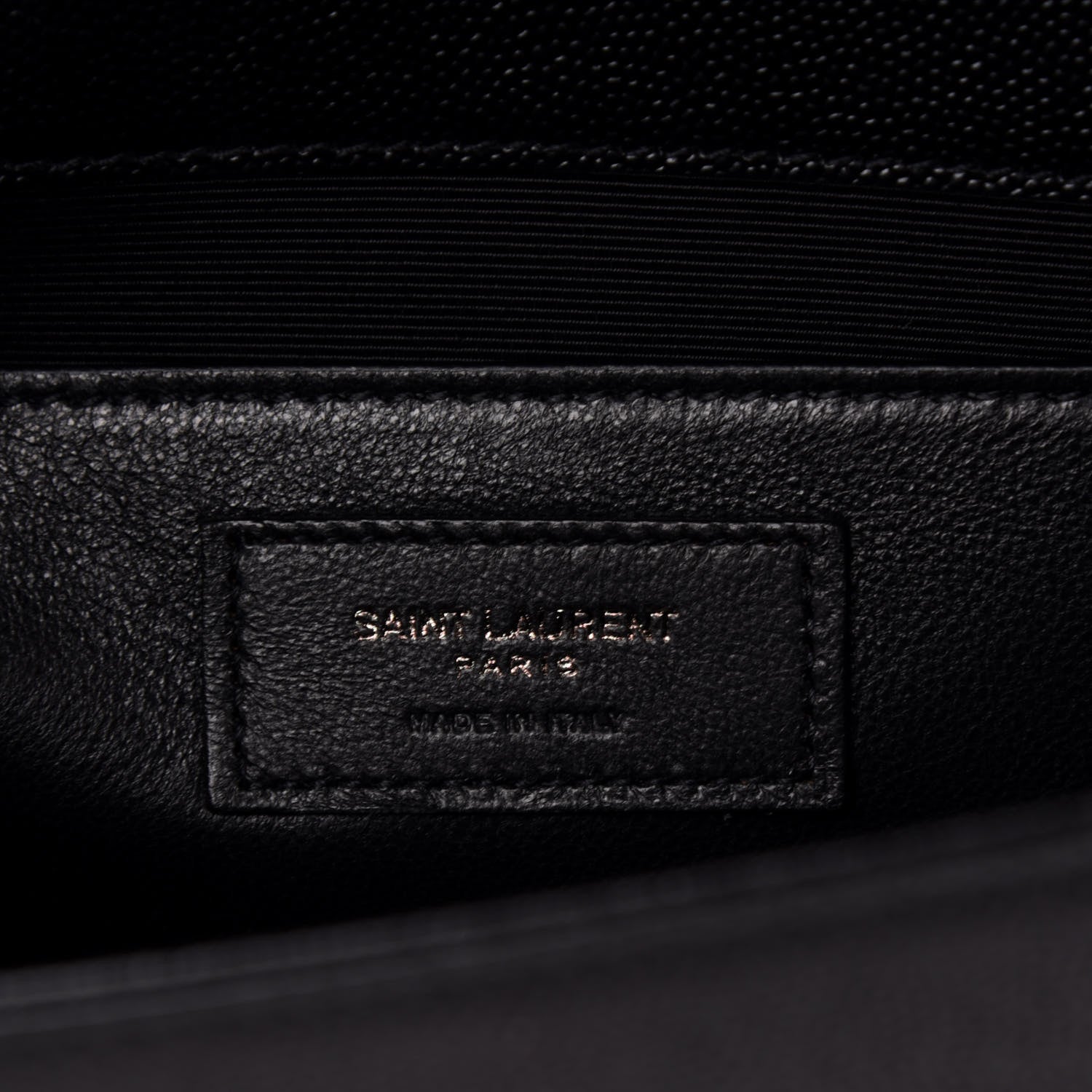 Saint Laurent Grain De Poudre Medium Classic Monogram Kate Satchel Black 7 of 10
